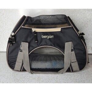 Bergan Comfort Carrier Bag Airline Approved Small Pets Dog/Cat Black Brown